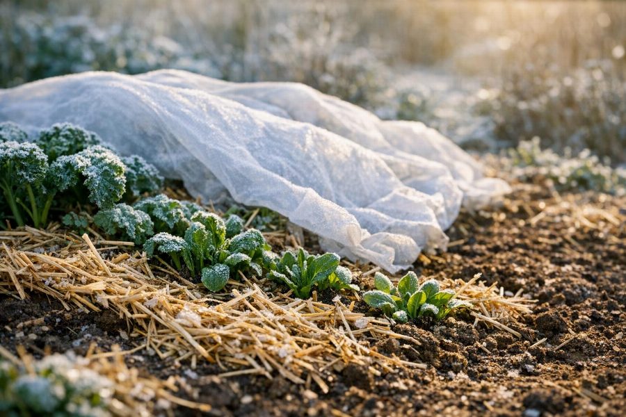 Mulchen im Winter: Stroh, Laub und Kompost als Frostschutz für den Boden – Freilandwerk Blog